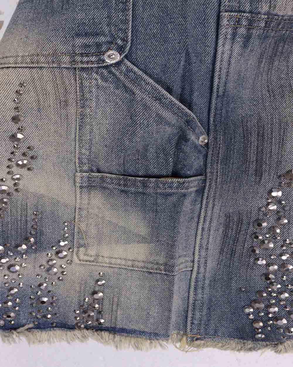 Jorts with rhinestones ’Drexil’
