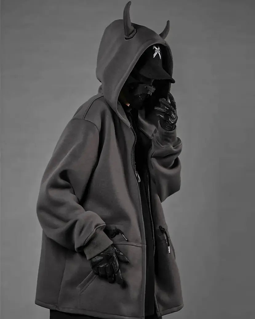 Kotetsu Hoodie with horns - TECHWEAR STORM™