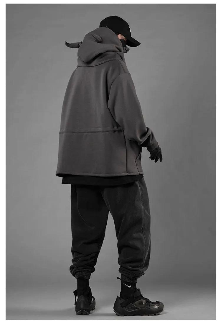 Kotetsu Hoodie with horns - TECHWEAR STORM™