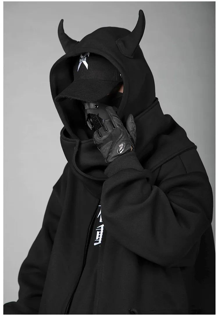 Kotetsu Hoodie with horns - TECHWEAR STORM™