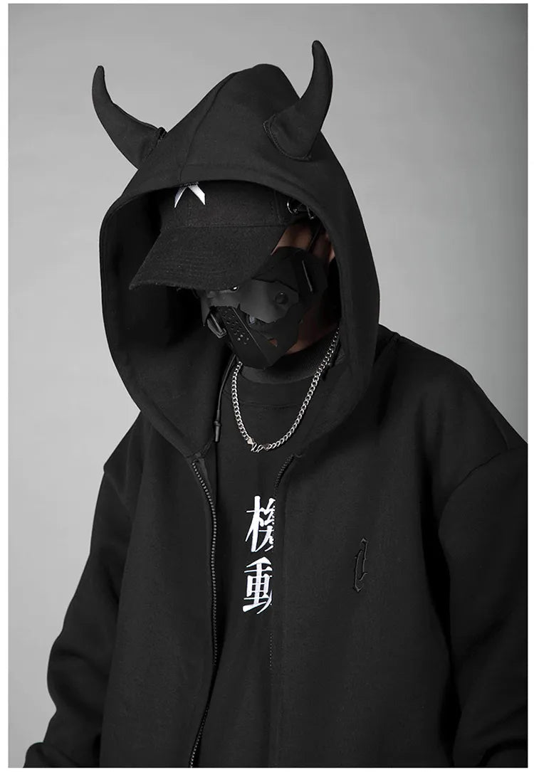 Kotetsu Hoodie with horns - TECHWEAR STORM™