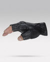 Leather Fingerless Gloves ’Bukyo’ - TECHWEAR STORM™
