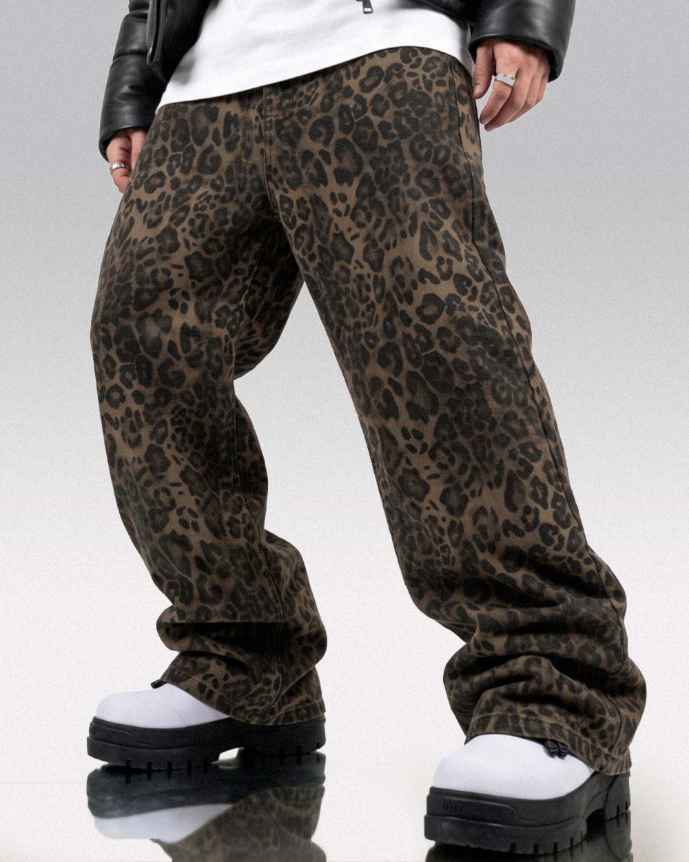 Leopard jeans ’Izumi’ - S