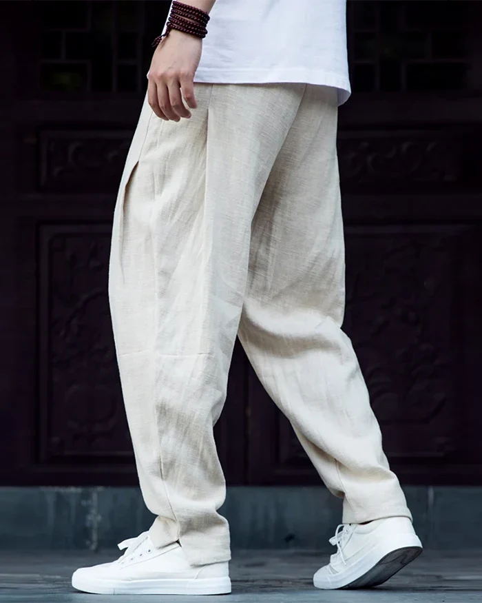 Linen harem pants ’Kamatsu’ - TECHWEAR STORM™