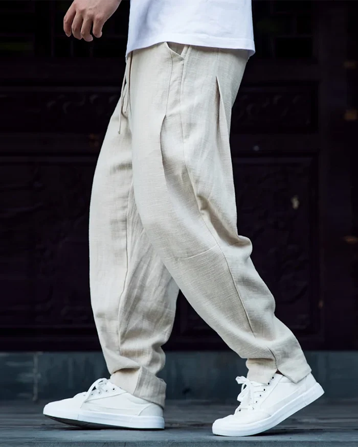 Linen harem pants ’Kamatsu’ - TECHWEAR STORM™