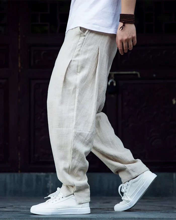 Linen harem pants ’Kamatsu’ - TECHWEAR STORM™