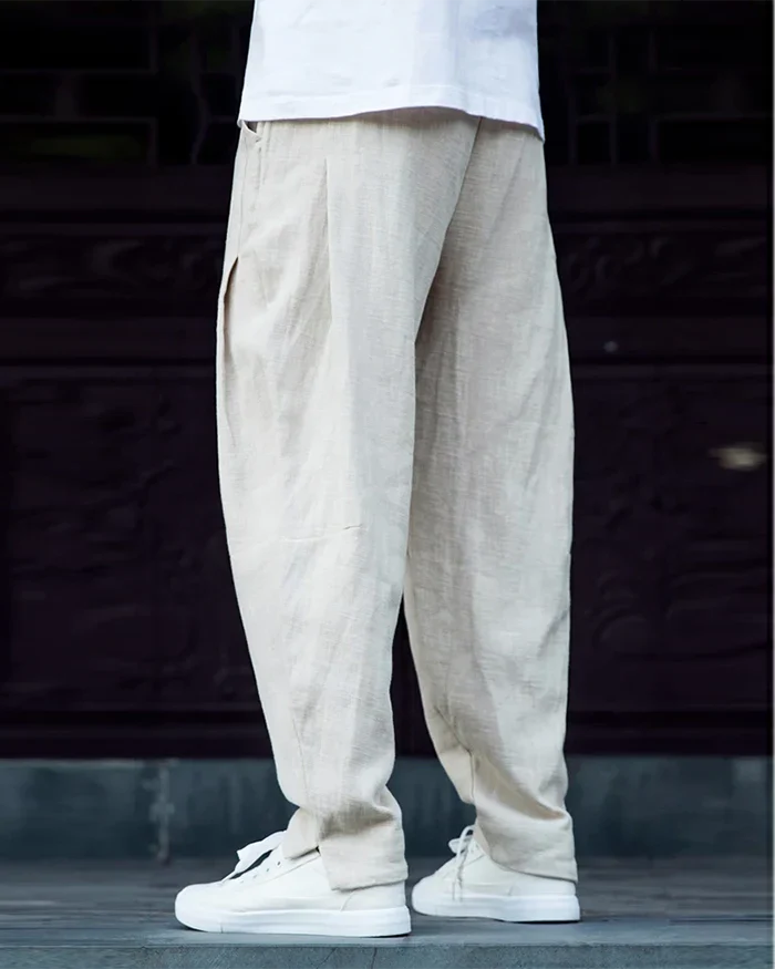 Linen harem pants ’Kamatsu’ - TECHWEAR STORM™