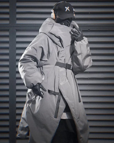 Long down jacket ’Kitahiro’ - TECHWEAR STORM™