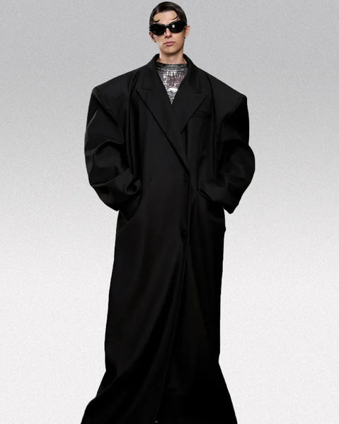 Long oversized trench coat 