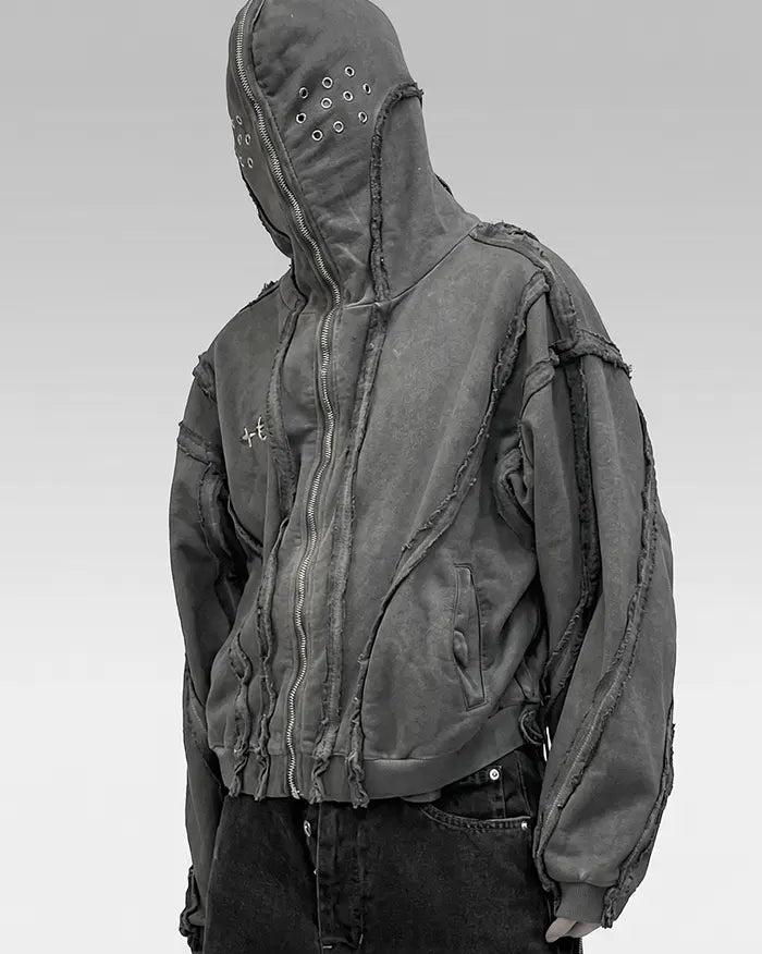 Masked Hoodie ’Guruma’ - Gray / S