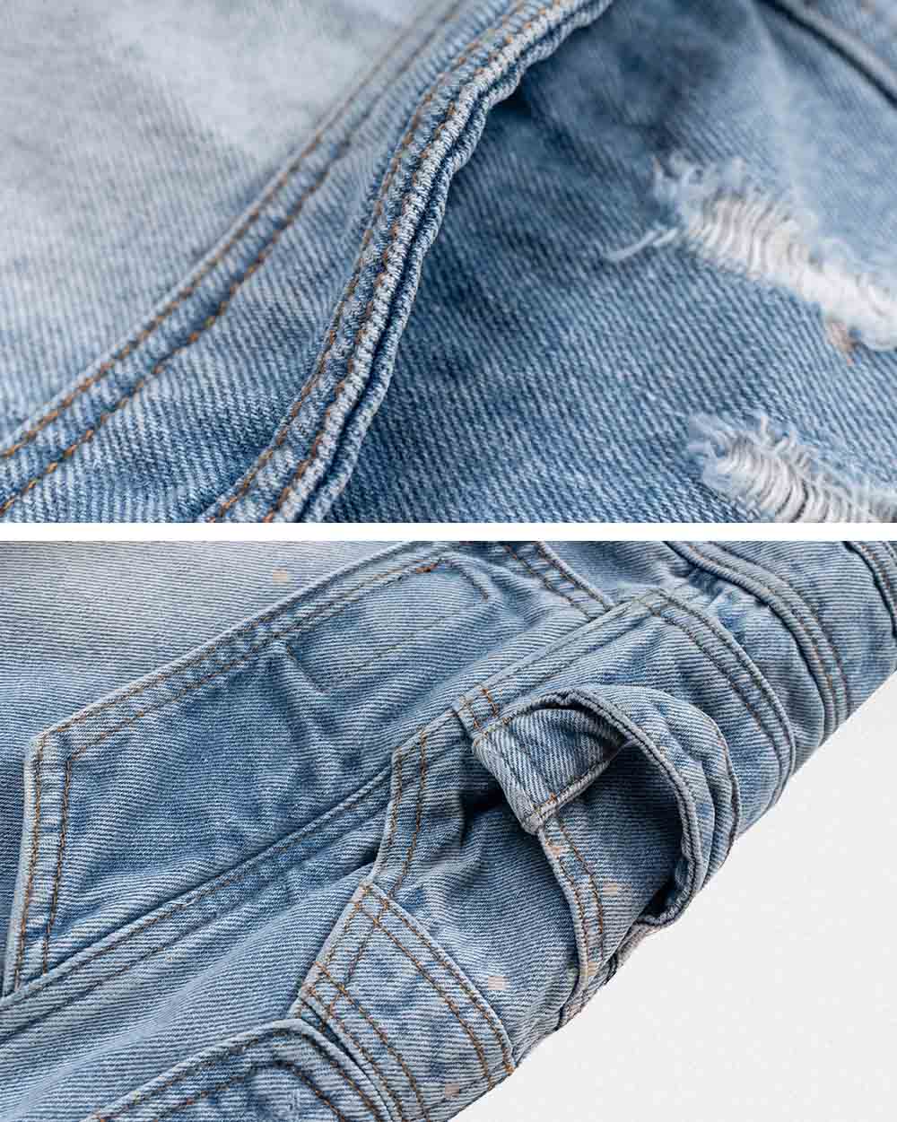 Men denim jorts ’Doryu’
