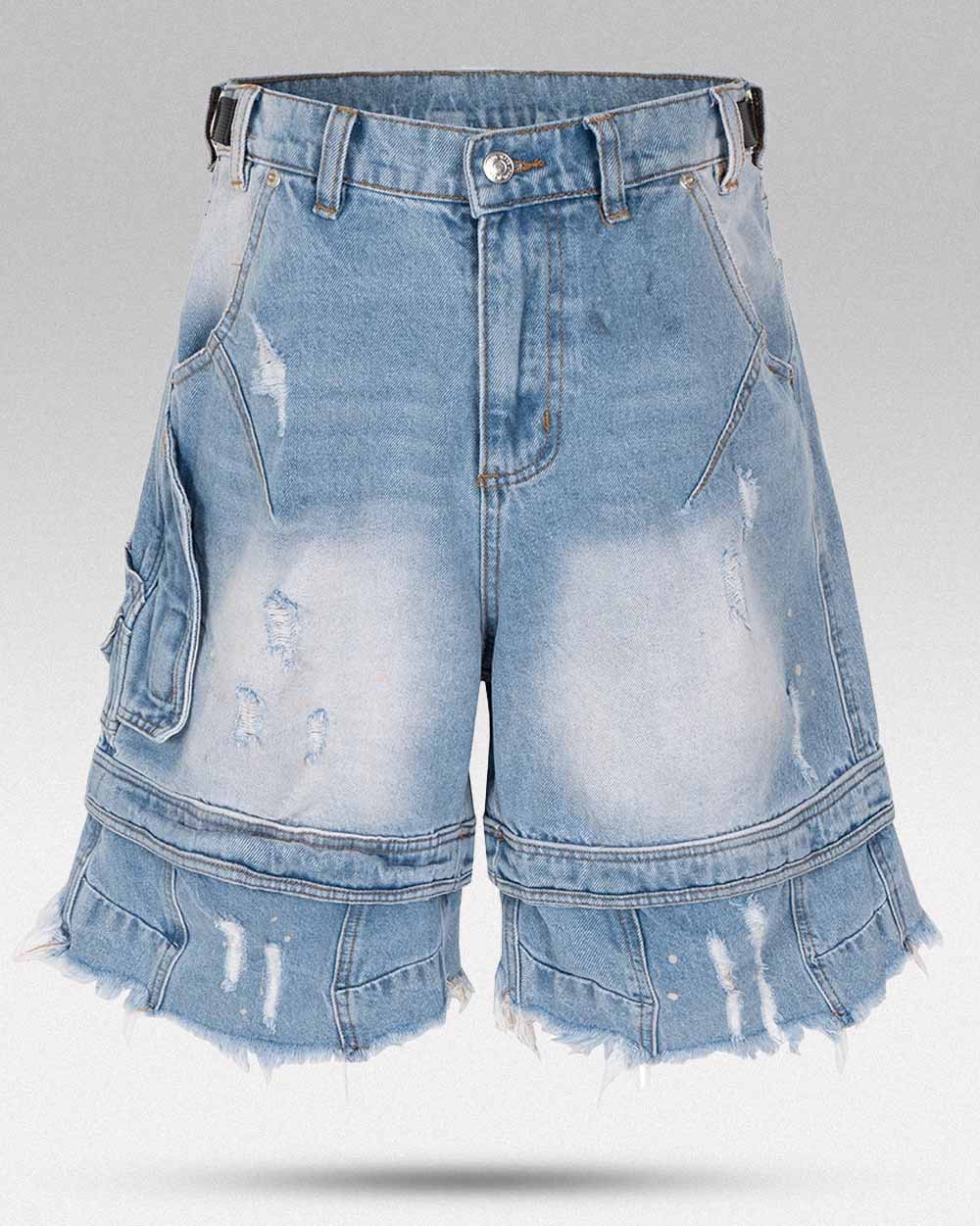 Men denim jorts ’Doryu’
