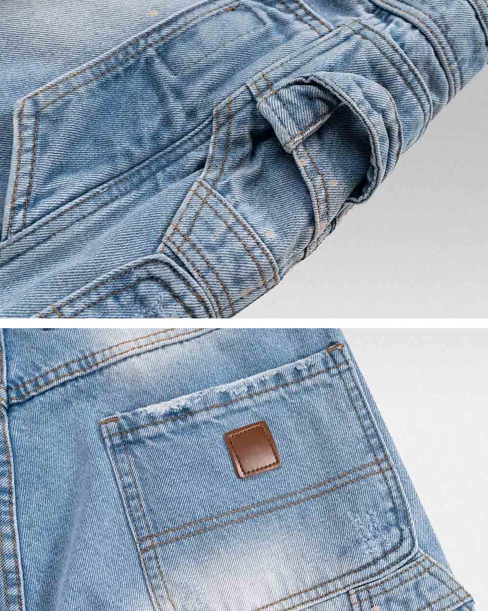 Men denim jorts ’Doryu’
