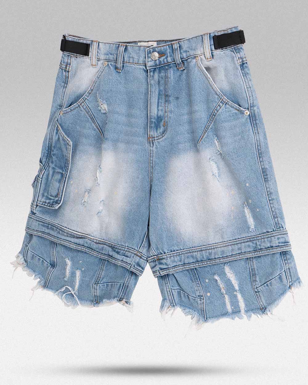 Men denim jorts ’Doryu’