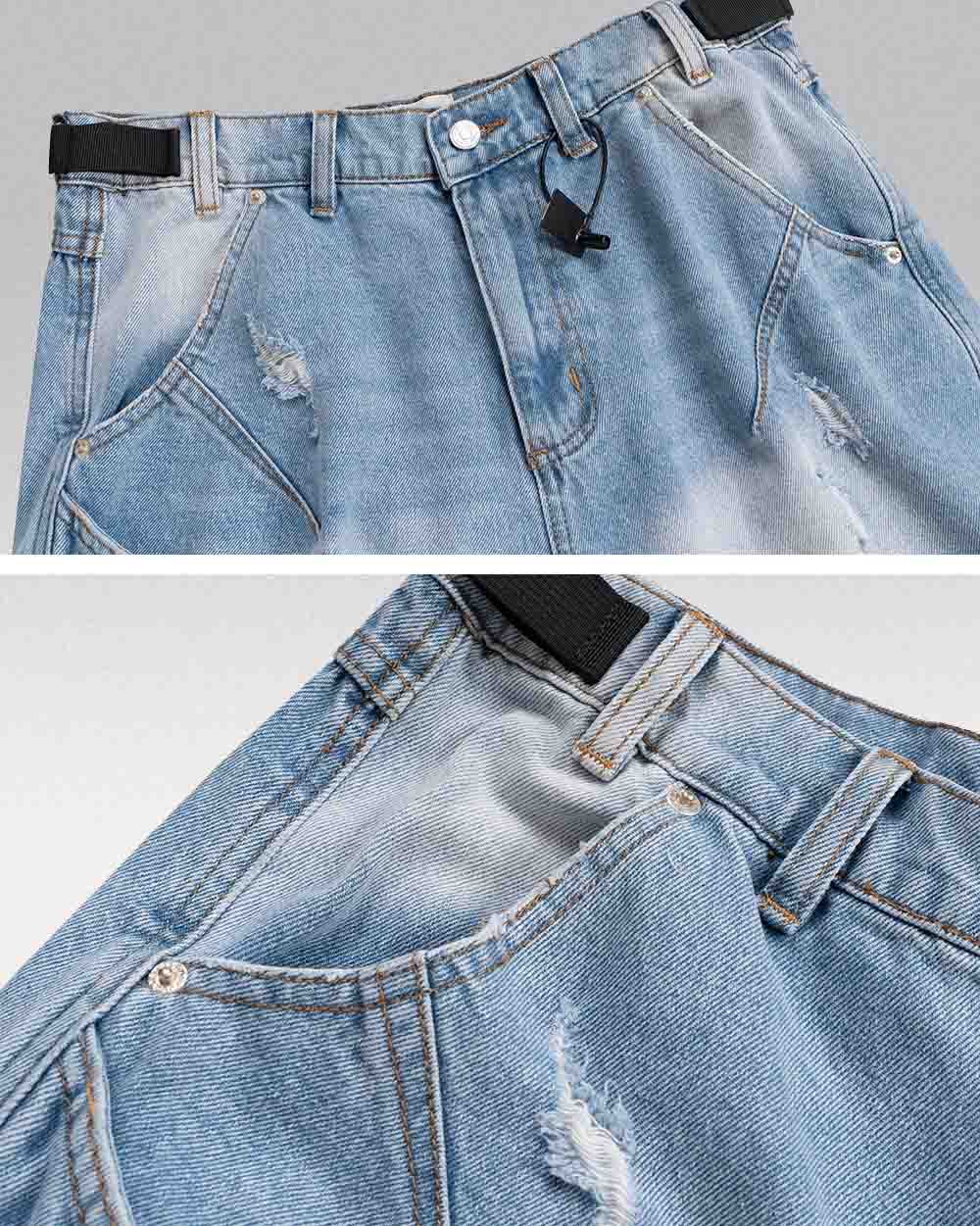 Men denim jorts ’Doryu’