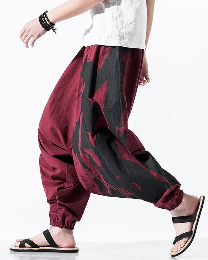 Men’s crotch drop pants ’Ishiga’ - TECHWEAR STORM™