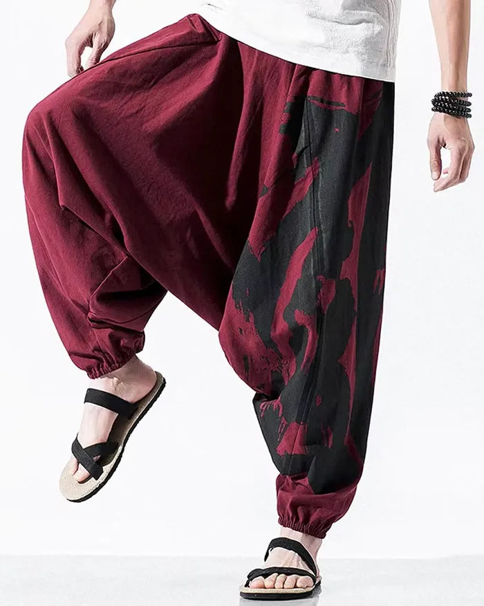 Men’s crotch drop pants ’Ishiga’ - TECHWEAR STORM™