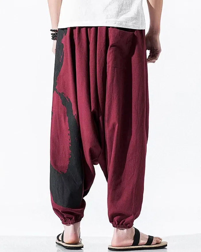 Men’s crotch drop pants ’Ishiga’ - TECHWEAR STORM™