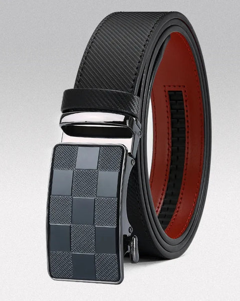 Men's leather automatic buckle belt 