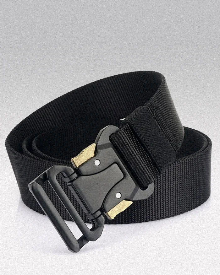 Men's Nylon Belt "Himeji" in black color