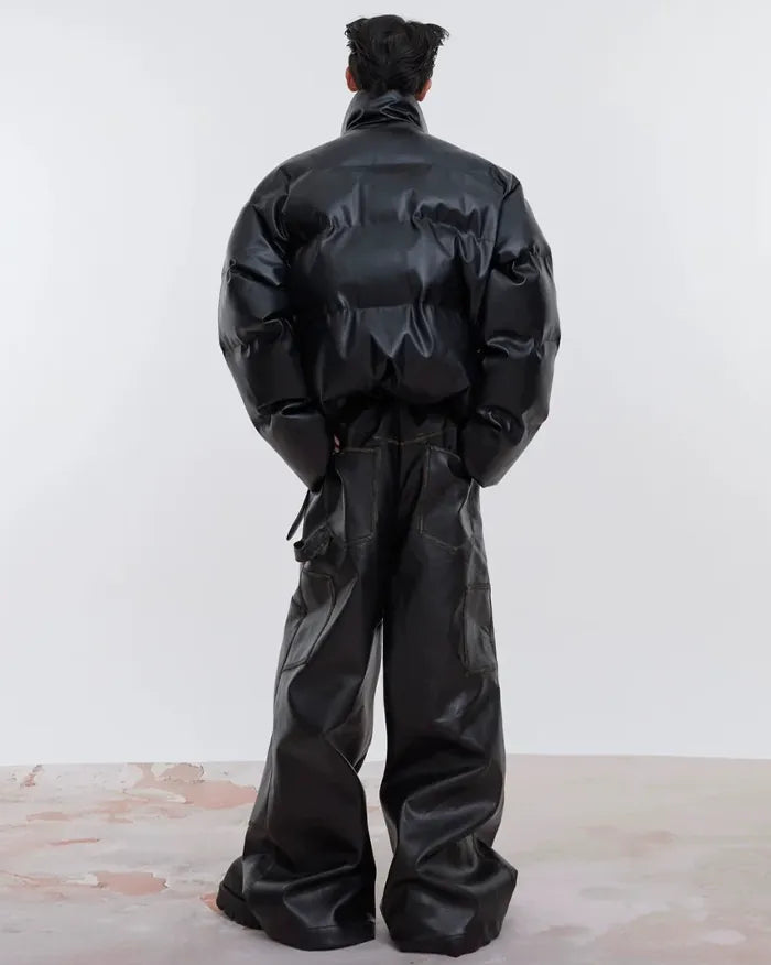 Men’s pu leather jacket ’Kadano’ - TECHWEAR STORM™