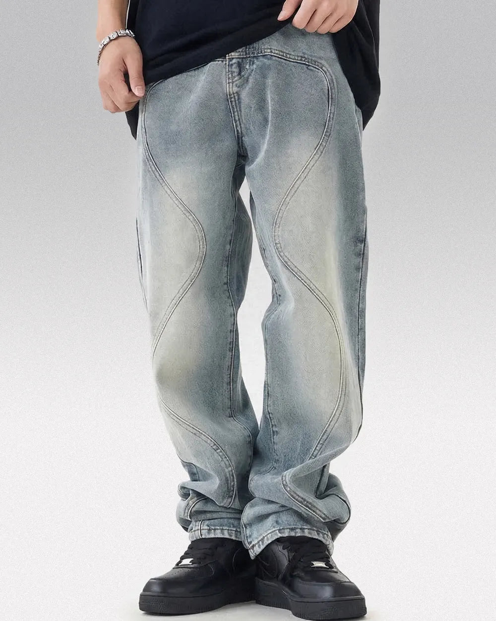 Men’s Y2k baggy jeans ’Kasumi’ - S