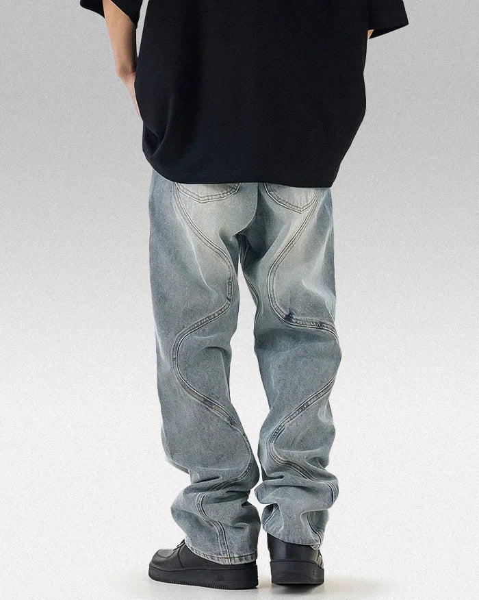 Men’s Y2k baggy jeans ’Kasumi’ - TECHWEAR STORM™