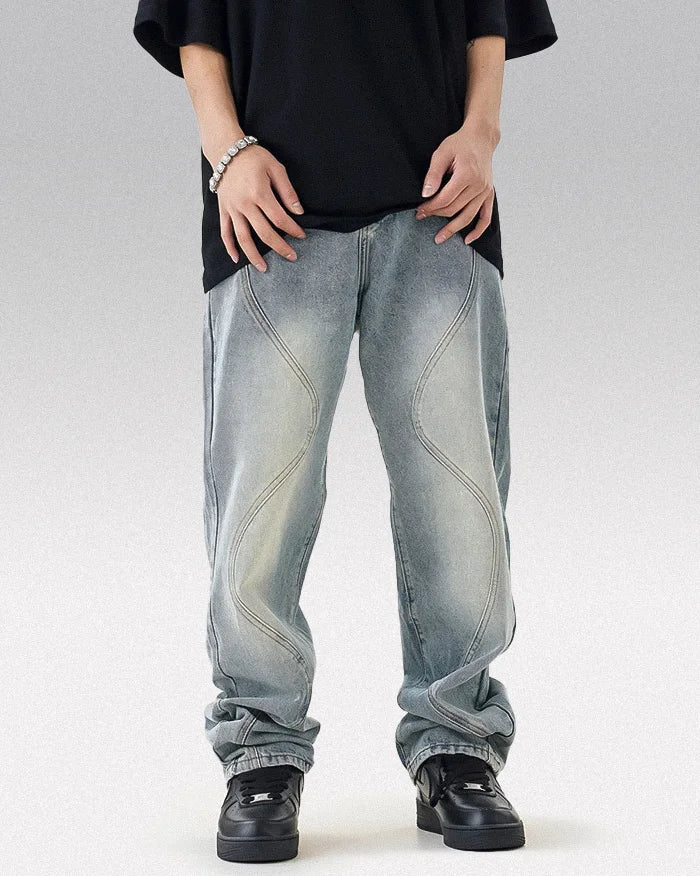 Men’s Y2k baggy jeans ’Kasumi’ - TECHWEAR STORM™