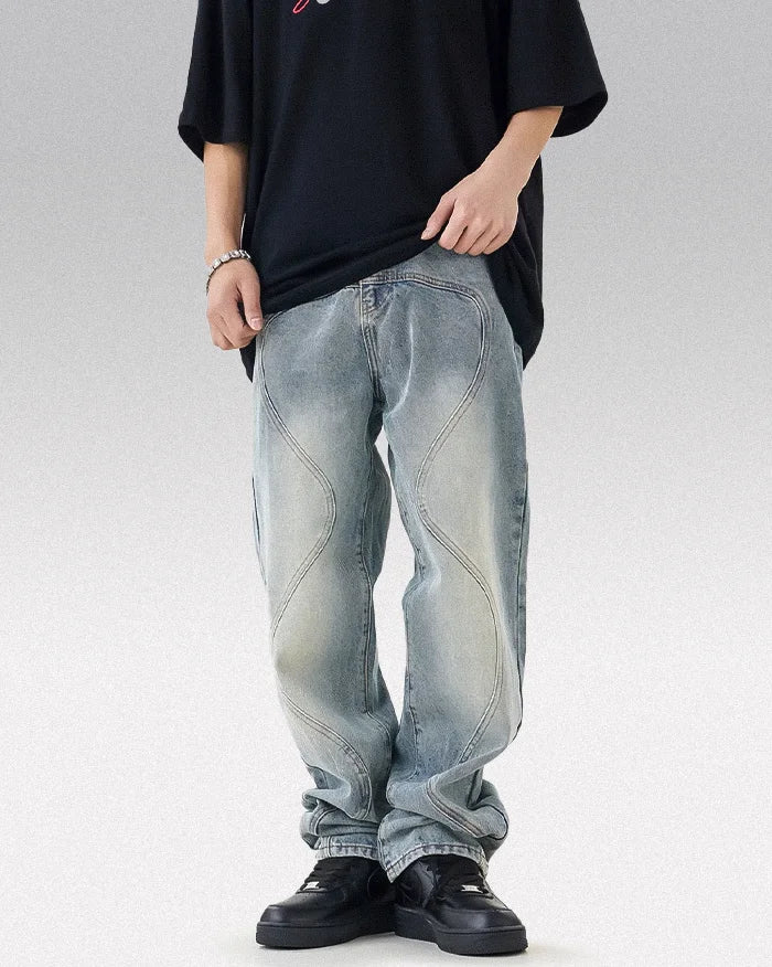 Men’s Y2k baggy jeans ’Kasumi’ - TECHWEAR STORM™