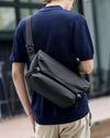 Messenger bag men black ’Sukaichi’ - TECHWEAR STORM™