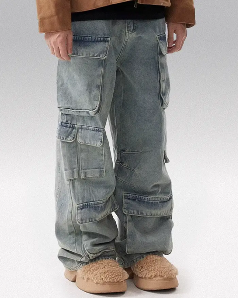パンツ PEOPLESTYLE Multi-pocket Jeans Work Style Multi-pocket Jeans – ARCANA ARCHIVE