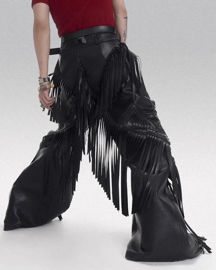 Opium Fringed Pants ’Zion’ Black / XS
