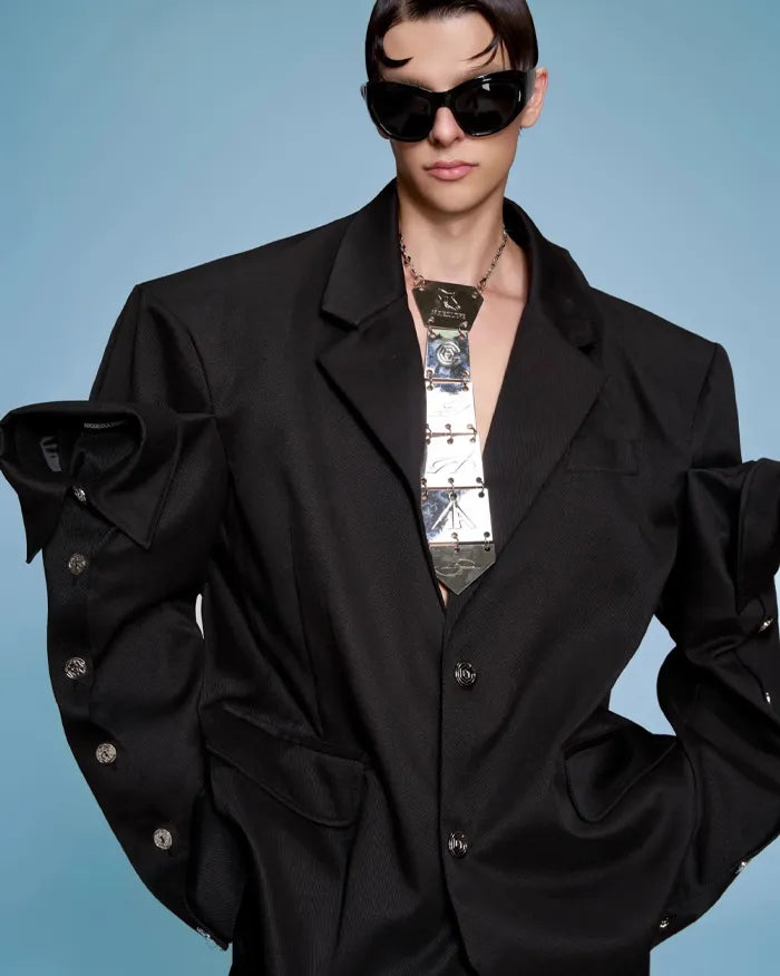 Oversized Blazer ’Pharon’ - Black / S