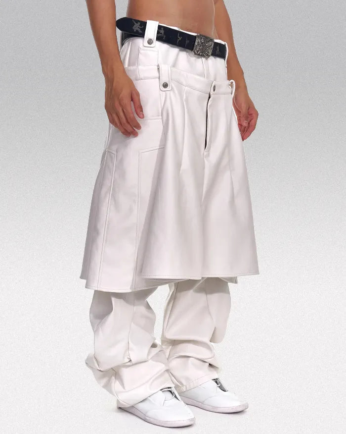 Pants Men with Detachable Skirt ’Lux’ - White / S