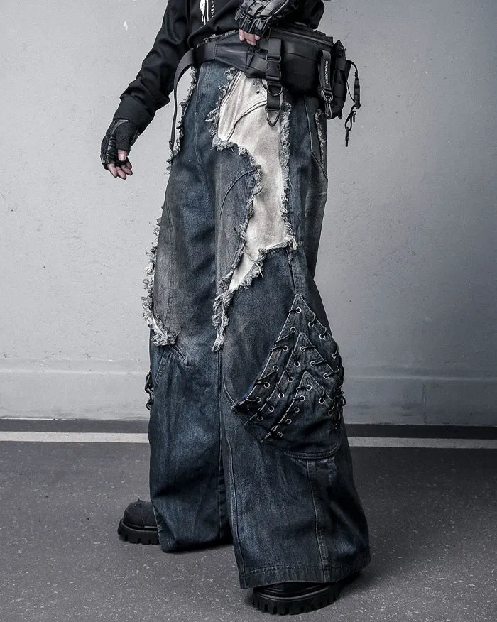 Patchwork Distressed Jeans ’Vadra’