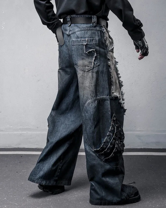 Patchwork Distressed Jeans ’Vadra’