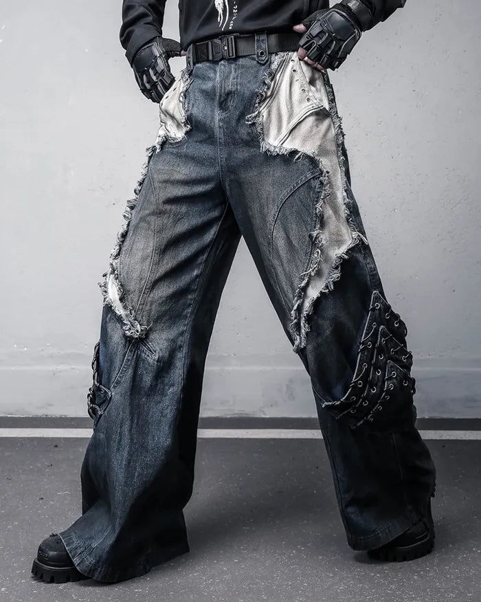 Patchwork Distressed Jeans ’Vadra’