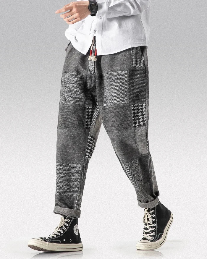 Patchwork harem pants ’Tamura’ - TECHWEAR STORM™