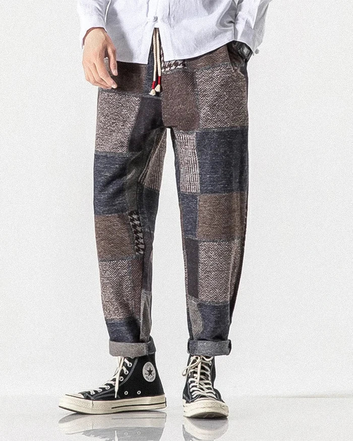 Patchwork harem pants ’Tamura’ - TECHWEAR STORM™