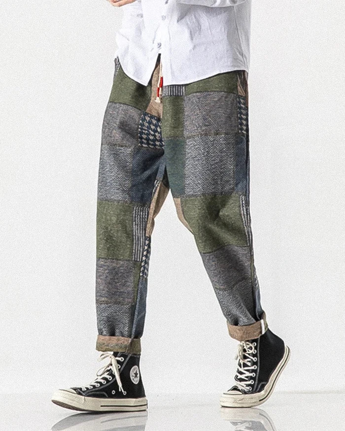 Patchwork harem pants ’Tamura’ - TECHWEAR STORM™