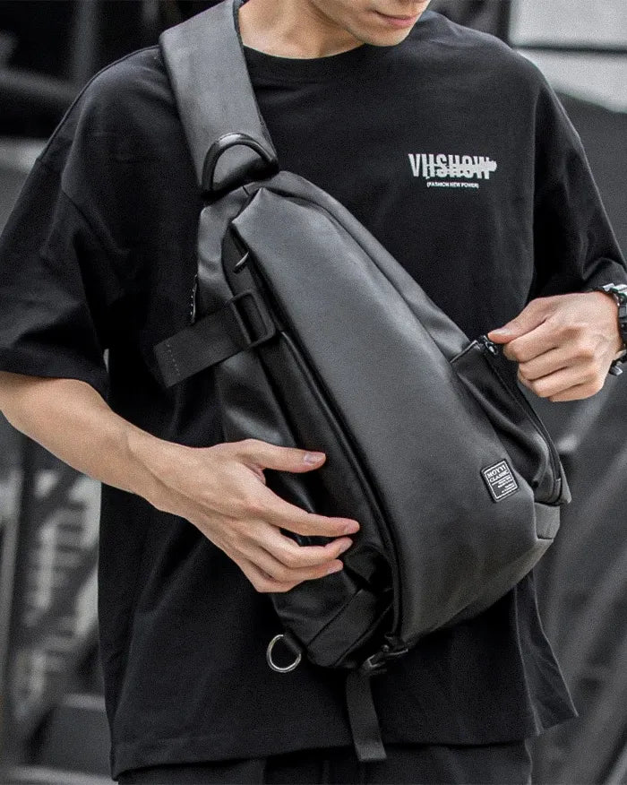 PU leather crossbody bag ’Chiyama’ - TECHWEAR STORM™