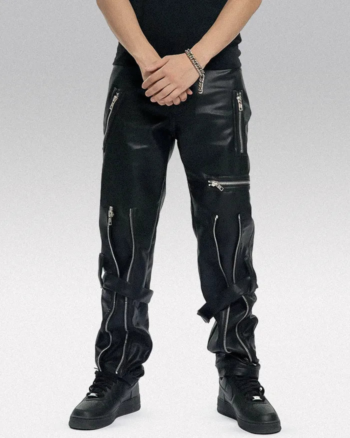 PU leather trousers ’Miura’ - TECHWEAR STORM™