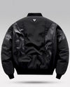 PU Patchwork bomber jacket ’Masendai’ - TECHWEAR STORM™