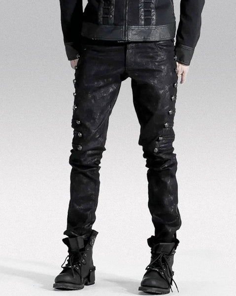 パンツ 2000's Paul Smith leather pants y2k punk Women's Black Gothic Leather Pants Y2k Emo 2000s Streetwear
