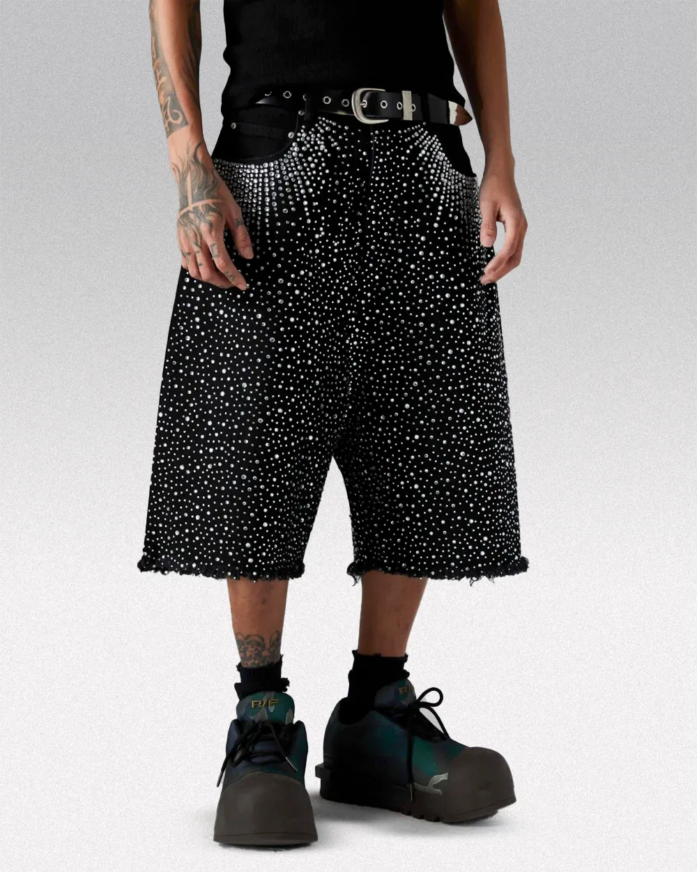 Rhinestone jorts ’Zekaka’