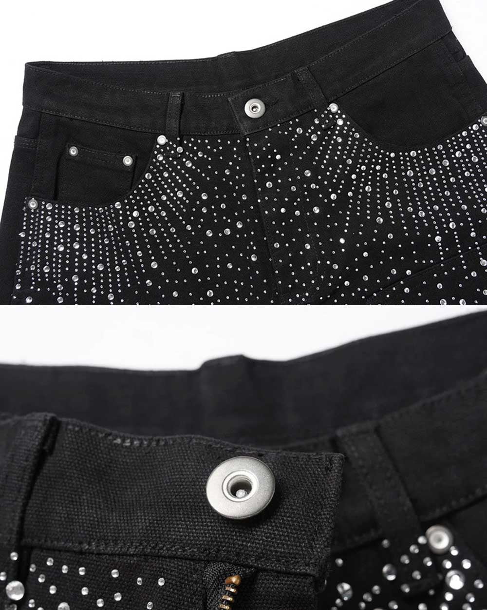 Rhinestone jorts ’Zekaka’