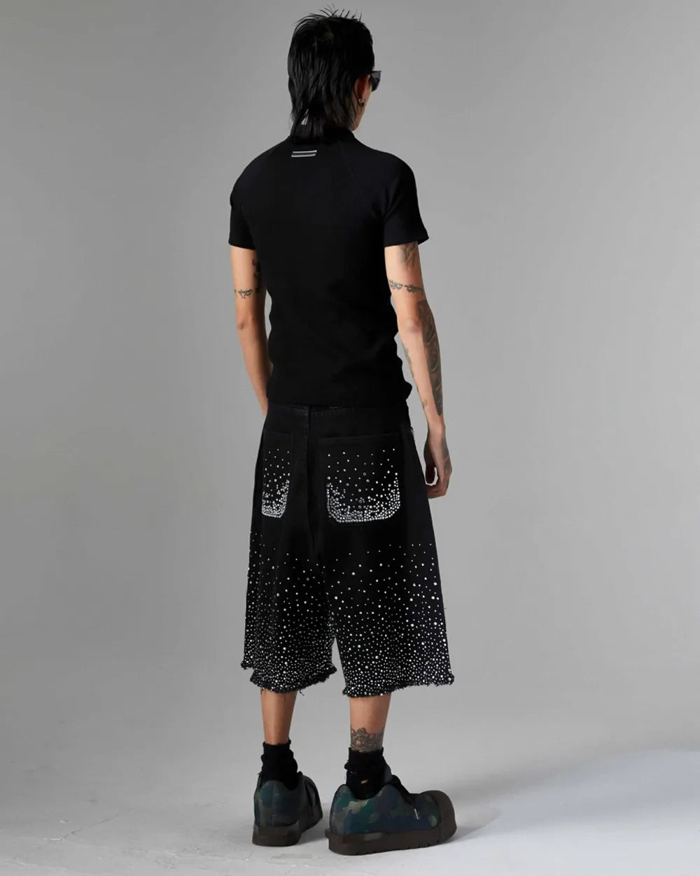 Rhinestone jorts ’Zekaka’