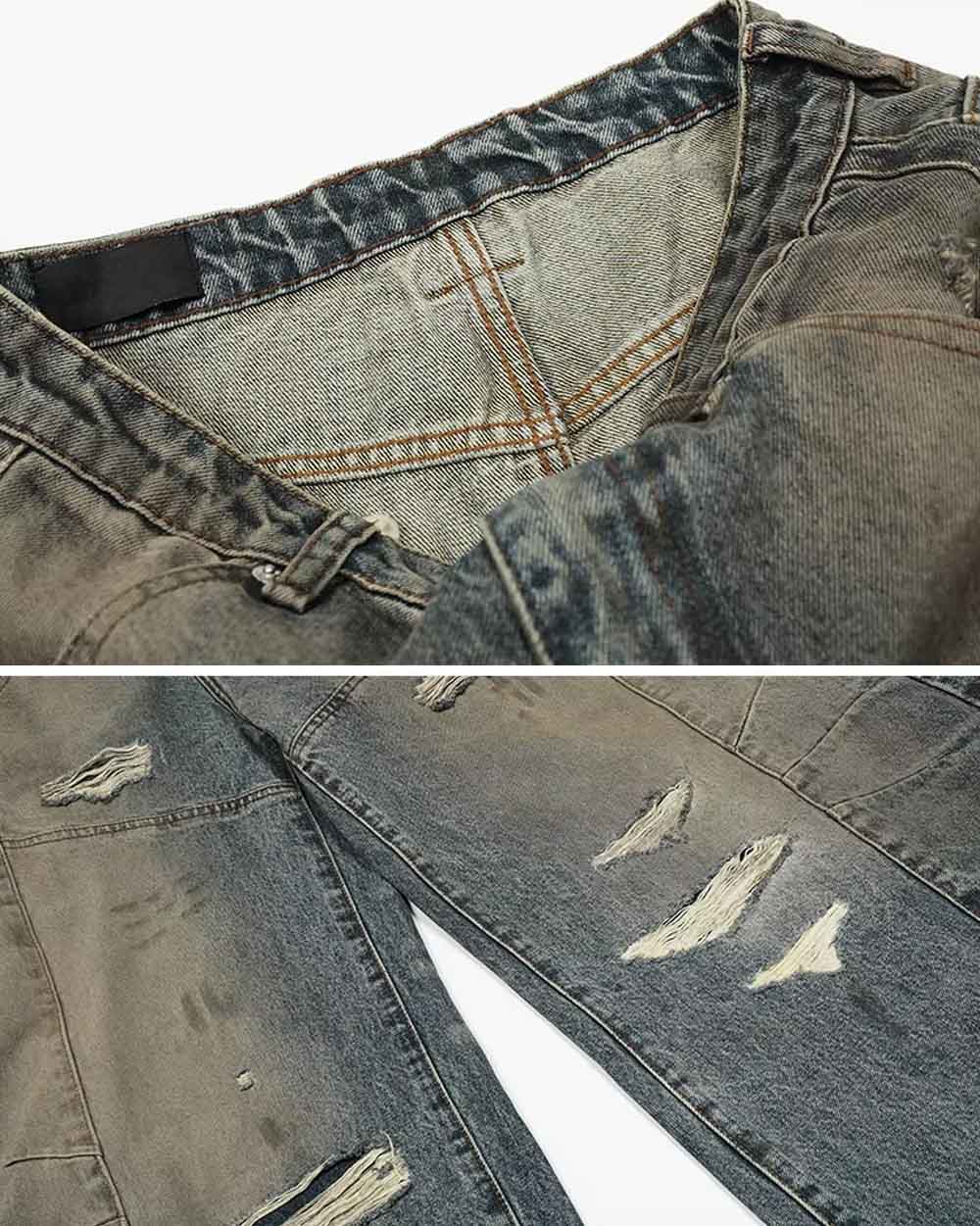 Ripped Barrel Jeans ’Okyo’