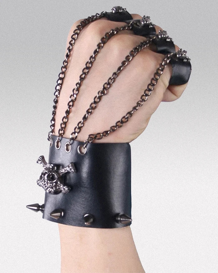 Skull bracelet glove - TECHWEAR STORM™