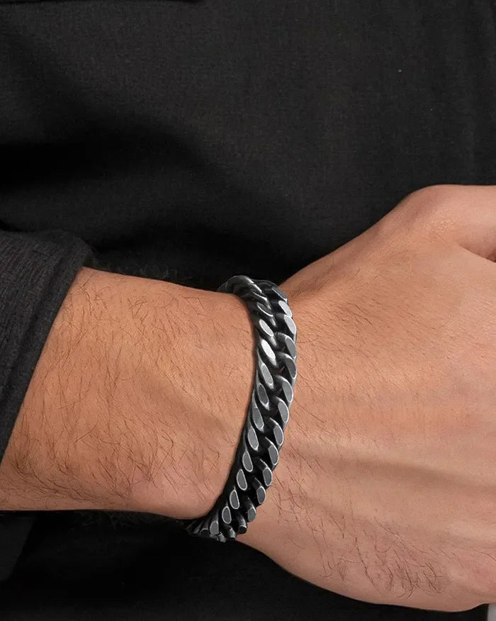 Stainless steel chain bracelet ’Xar’